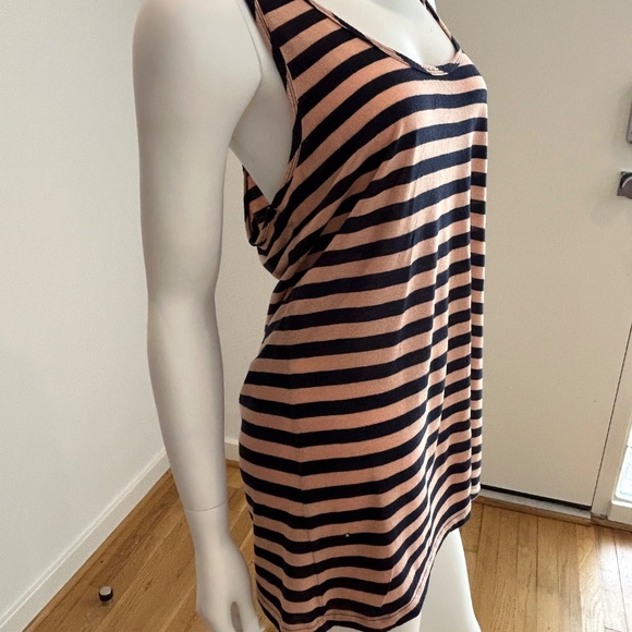 J Crew Coral/Navy Womens Tank - M - Picture 4 of 7